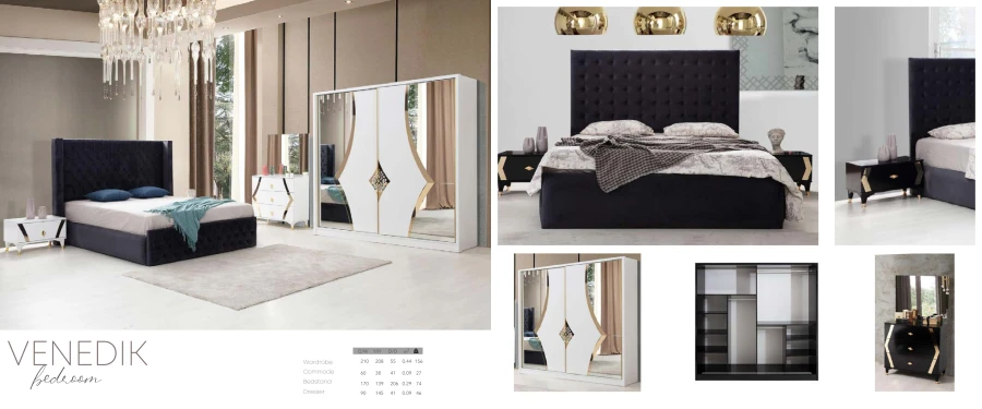 Chambre à coucher VENEDIK | MULTI-AFFAIRES