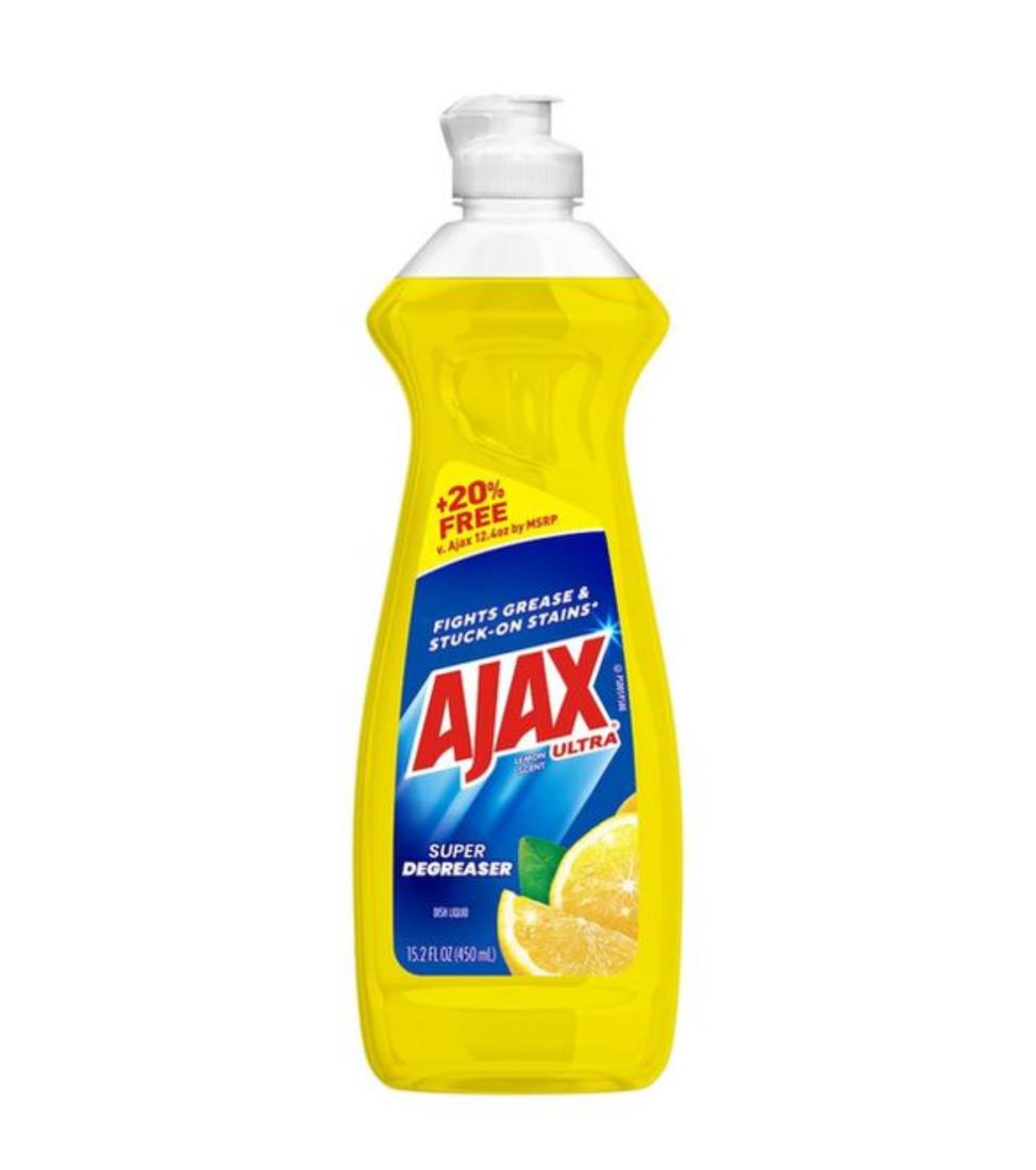 Ajax Ultra Liquid Dish Soap - Lemon Scent, 15.2 fl oz. | Home & Kitchen Delights