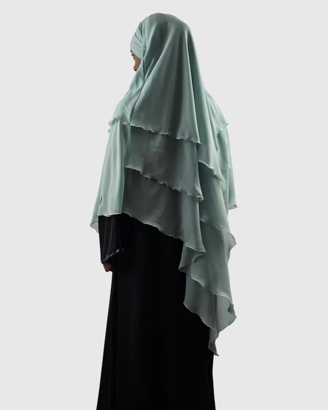 KHIMAR 3 VOILES VERT D’EAU | AMCOSMETIK