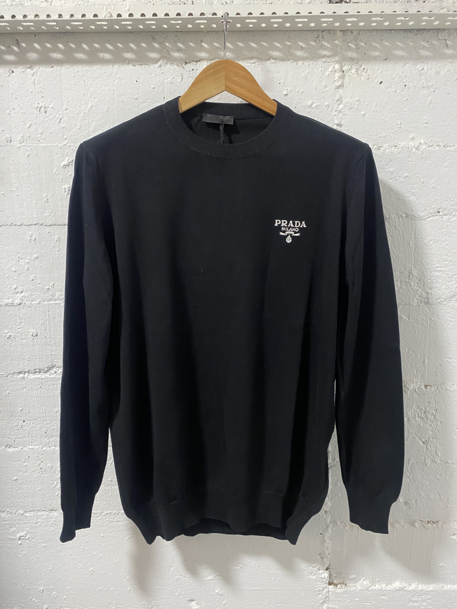 Prada Milano Sweater Black | MASSIMOLUXURYOUTLET
