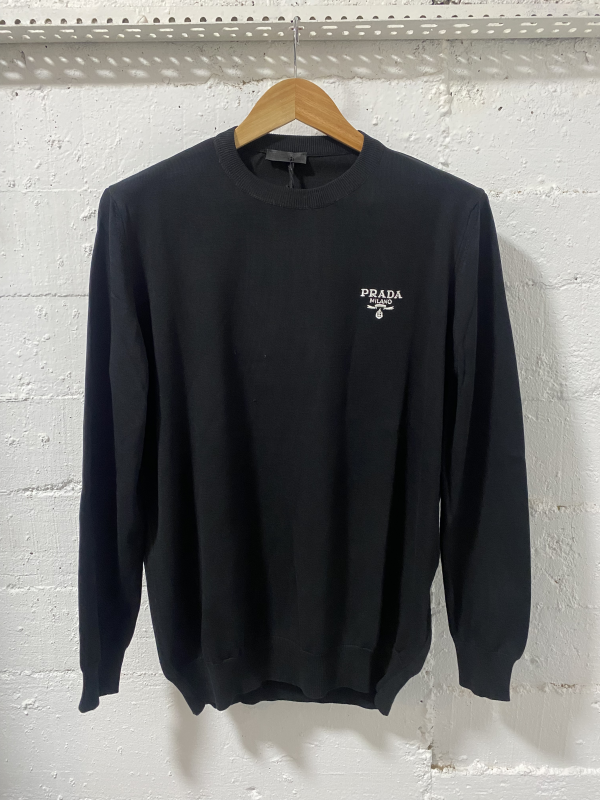 Prada Milano Sweater Black | MASSIMOLUXURYOUTLET