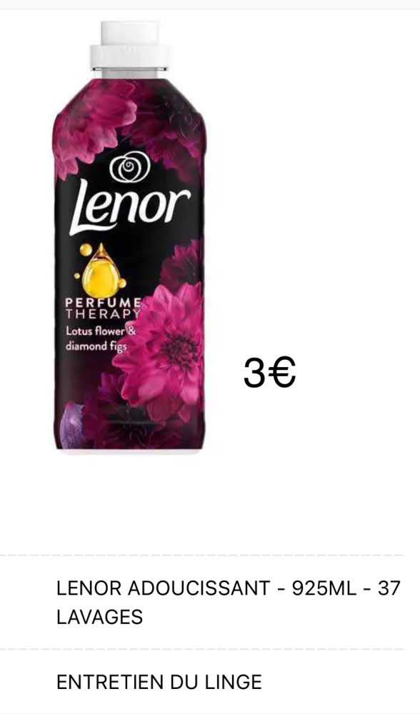 LENOR ADOUCISSANT - 37 LAVAGES | fresh home