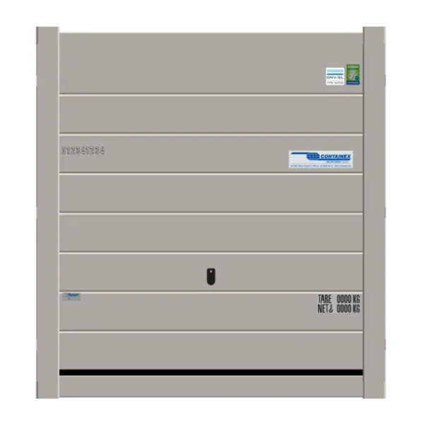 CONTAINER DE STOCKAGE DE 10 PIEDS AVEC OUVERTURE « PORTE GARAGE SECTIONNELLE » | Cac Containers