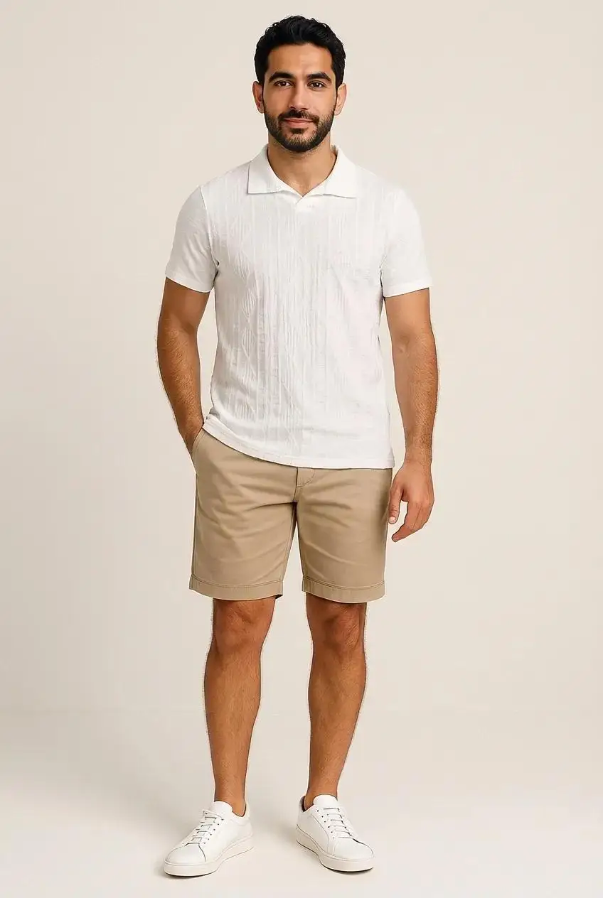 Maglietta Uomo Colletto a Polo Senza Bottoni  | GIMARK