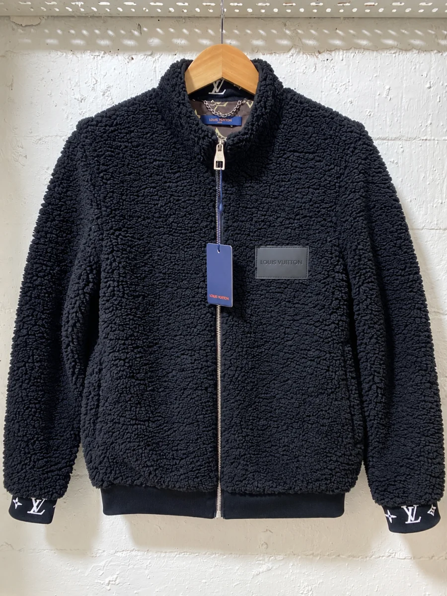 Louis Vuitton Teddy Zip-Up Jacket Black | 