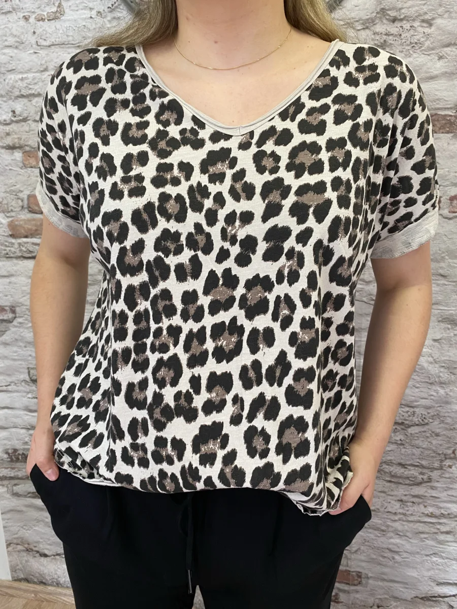 T-shirt léopard | Jus de coco 