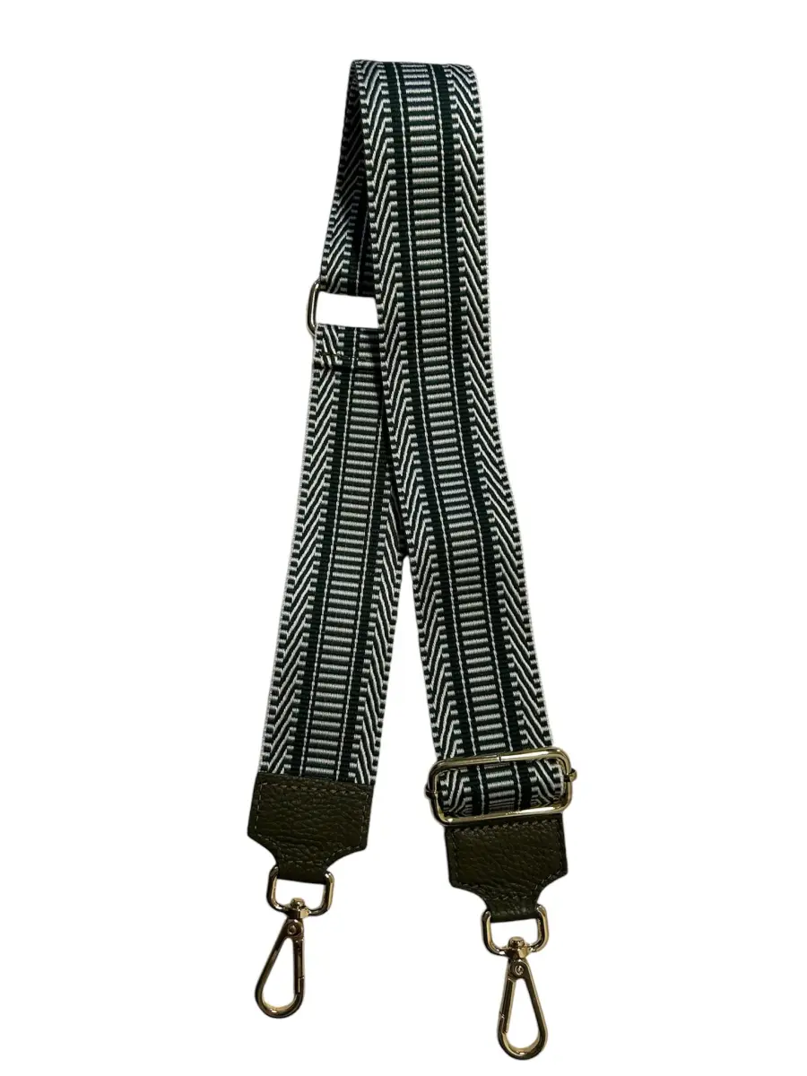Tracolla tessuto e pelle  | Carvin Bags
