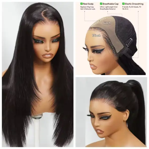 13x4 HD Lace Frontal Glueless Straight Human Wig | 𝐇𝐀𝐕𝐄𝐍 𝐄𝐍𝐂𝐇𝐀𝐍𝐓𝐄𝐃™