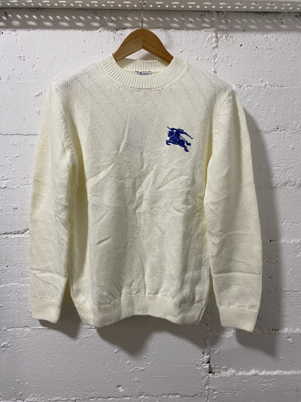 Burberry London Sweater White  | MASSIMOLUXURYOUTLET