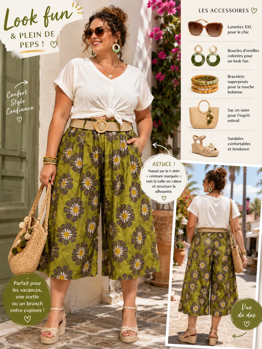 Jupe culotte " maguy" 42 au 52 | Les Chics Filles by Sab 