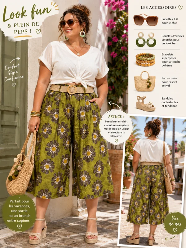 Jupe culotte " maguy" 42 au 52 | Les Chics Filles by Sab 
