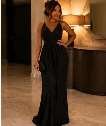 Robe longue strass | Pink Corner 974