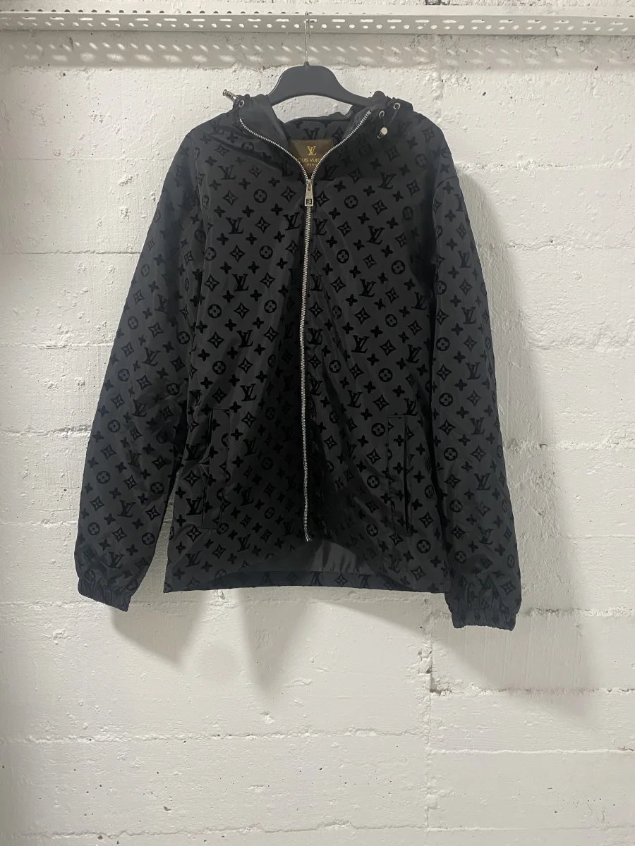 Louis Vuitton Jacket Hoodie Black | MASSIMOLUXURYOUTLET
