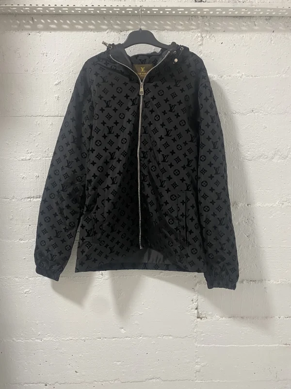 Louis Vuitton Jacket Hoodie Black | MASSIMOLUXURYOUTLET