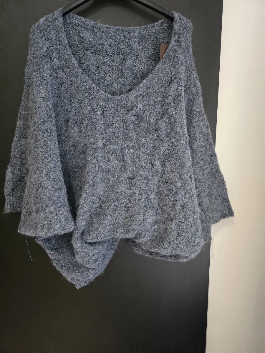 pull gris bleu | Chez Florem