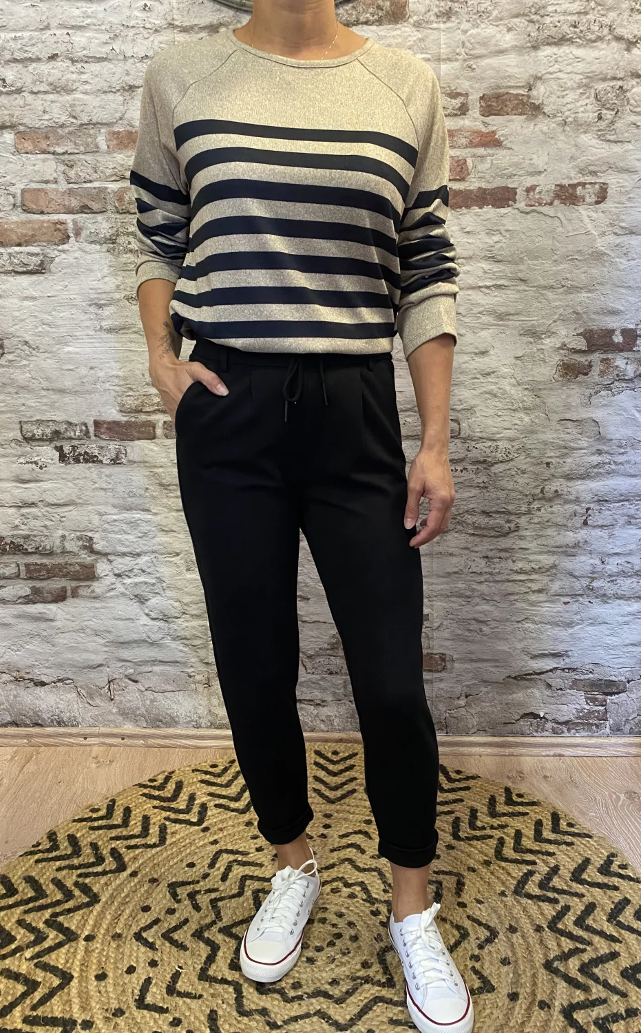 Pull rayé | Jus de coco 