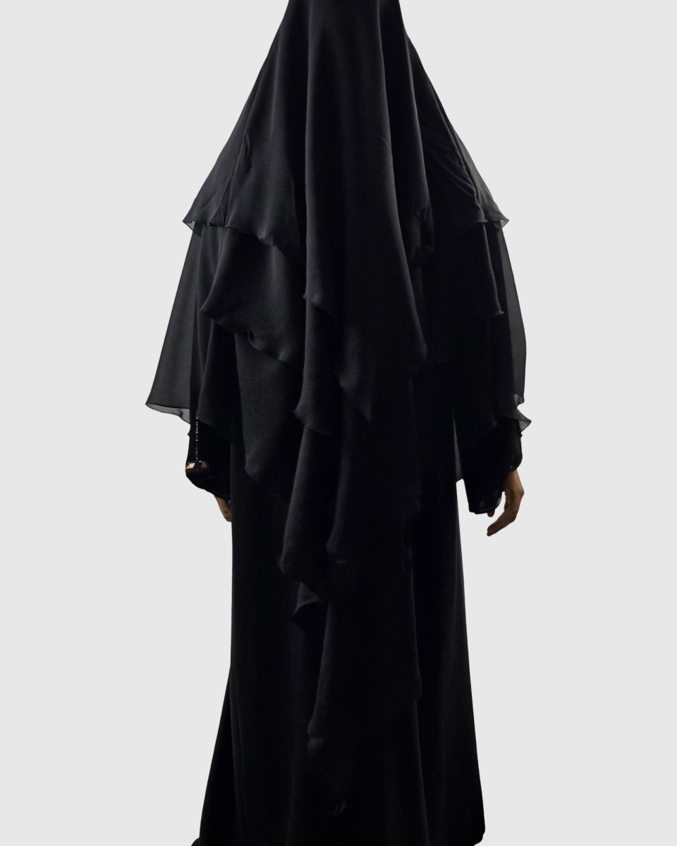 KHIMAR 3 VOILES NOIR | AMCOSMETIK