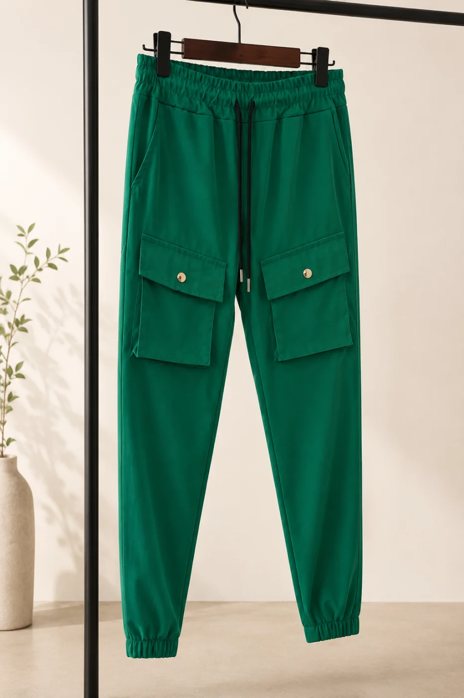 Calça Jogger Frilivin em Verde Bolso Frontal Cod 876 | definne