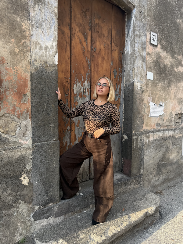 Body Leopard con micro strass | Moda Shop