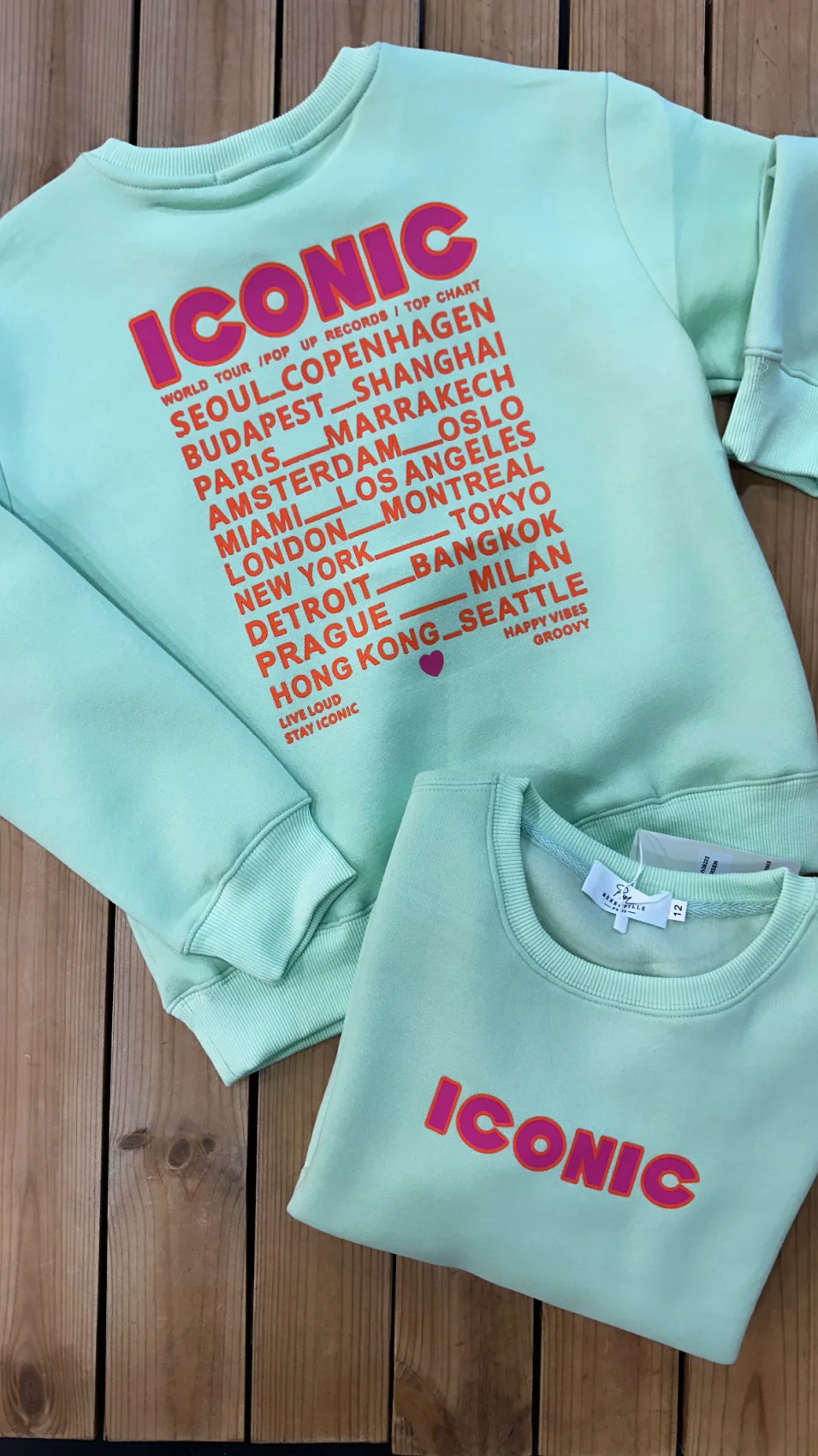 Sweat iconic vert  | Lena in Love 