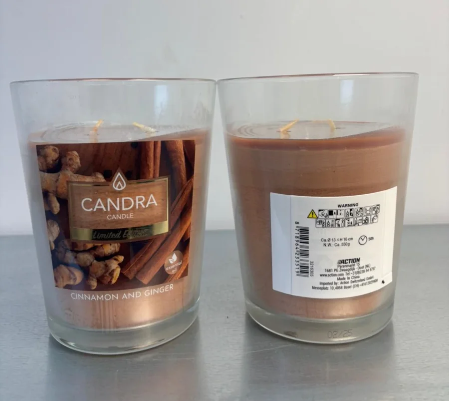  Bougie grand format 13 cm sur 16 cm 550 gr  | Miniprix