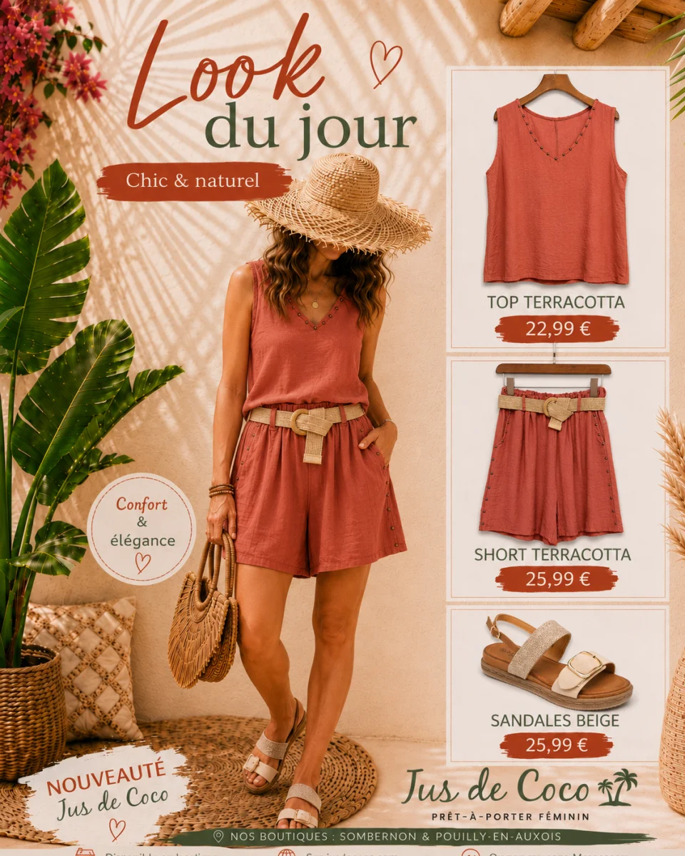Short clou | Jus de coco