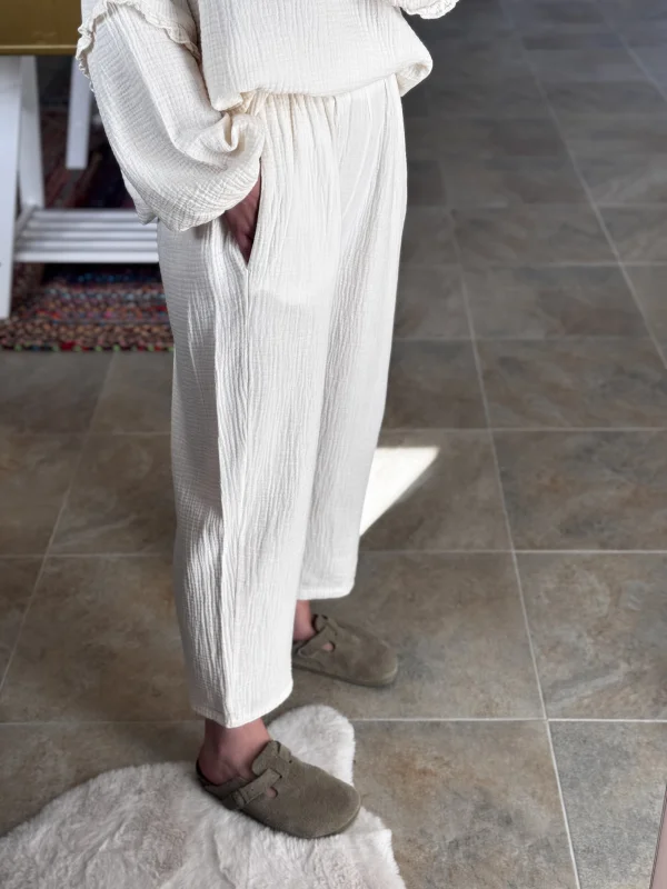 Pantalon EMMA écru  | Les bohemiennes Le Bouscat