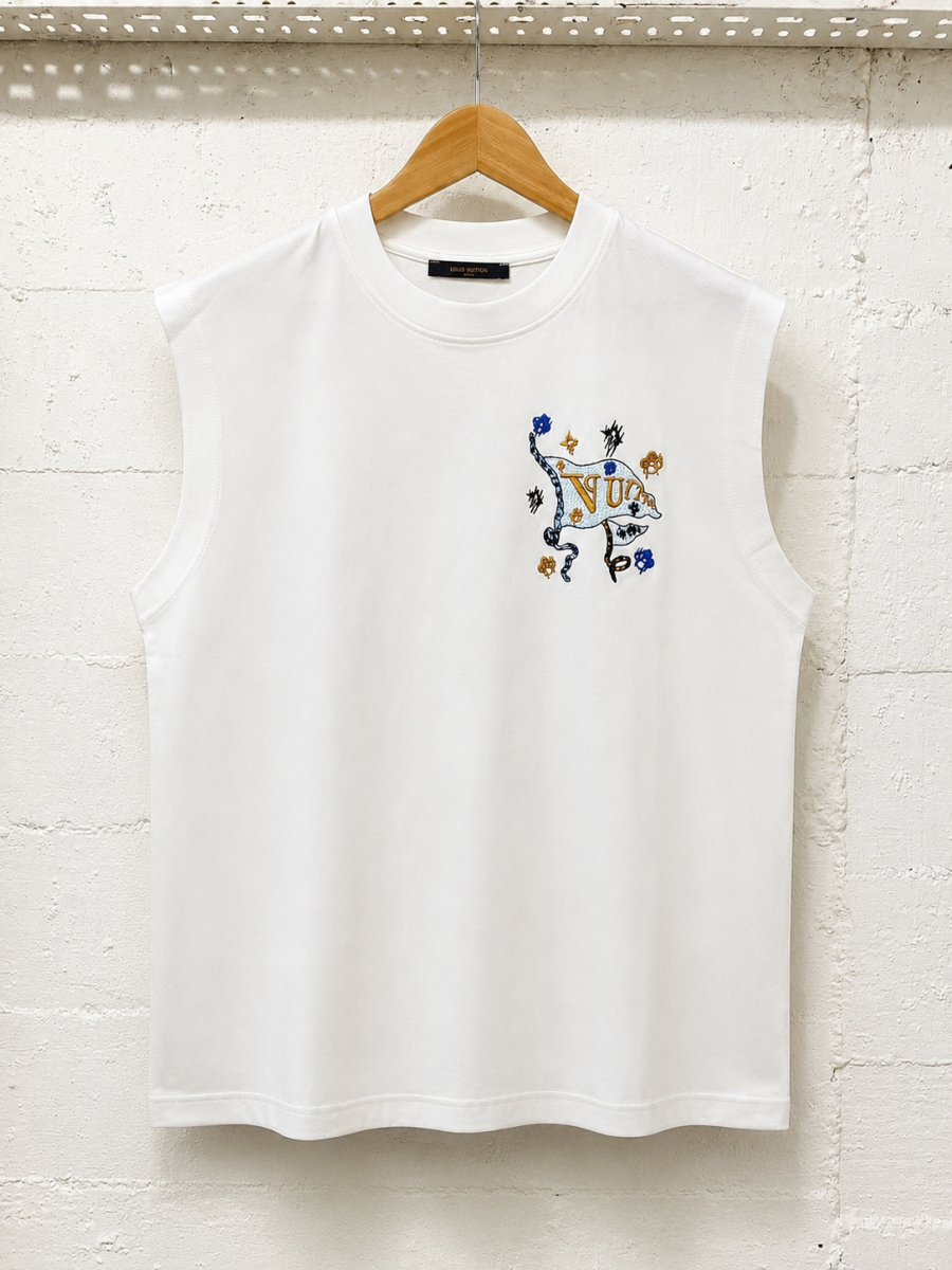 Louis Vuitton Sleeveless Tank Top White | 