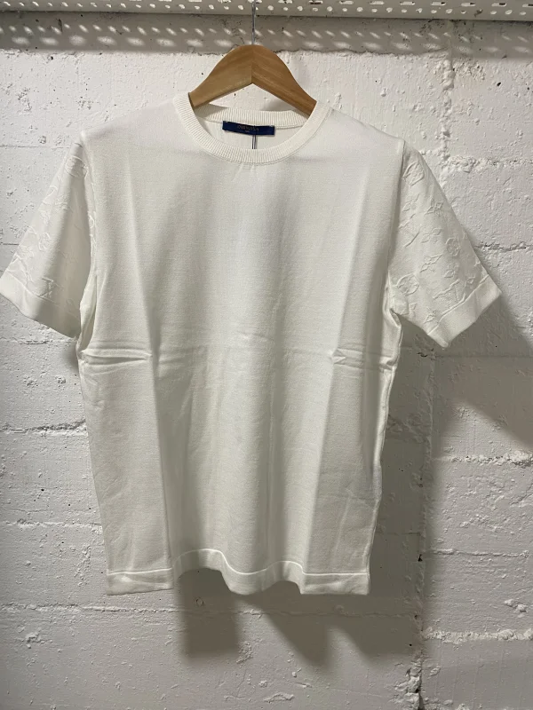 Louis Vuitton Knitwear T-Shirt White/Ecru | MASSIMOLUXURYOUTLET