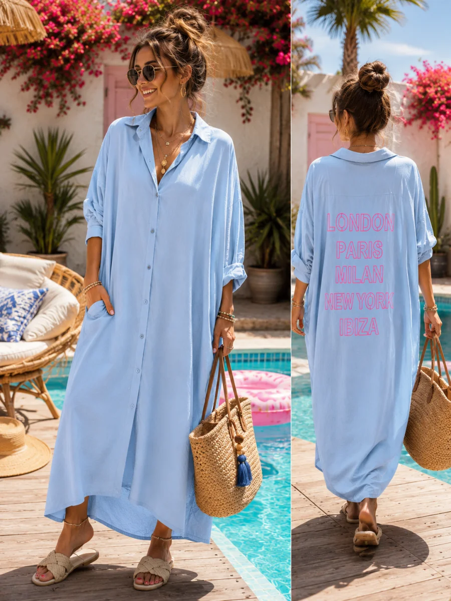 Robe chemise " milano" 38 au 52 | Les Chics Filles by Sab 