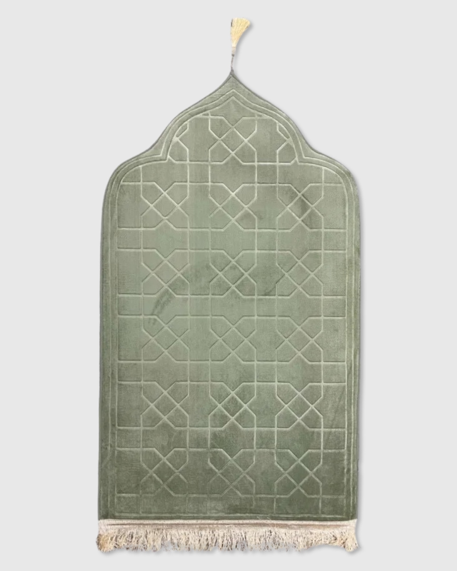 TAPIS DE PRIERE ORTHOPEDIQUE : UNTAPIS ULTRA CONFORT VERT POMME | AMCOSMETIK