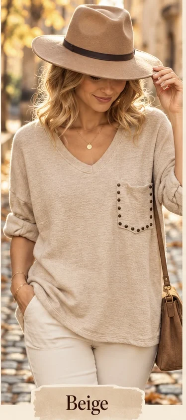 Pull poche clouté | Jus de coco