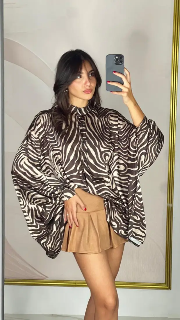 Maxi blusa fantasia  | ELIS MODA