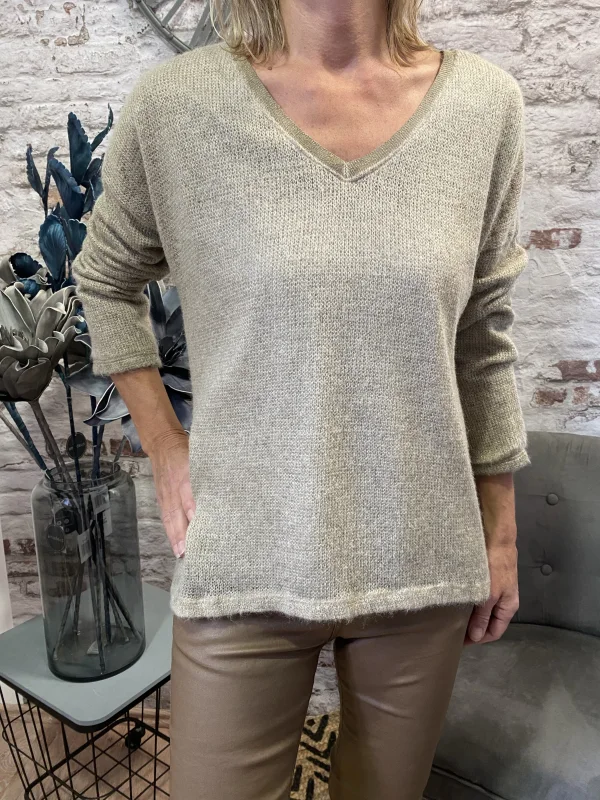 Pull mohair lurex | Jus de coco 