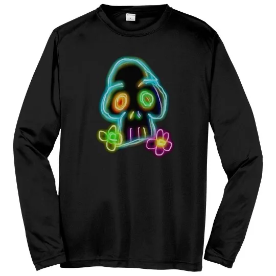 💠NFT NEON SKULL 1💠 ATHLETIC PERFORMANCE LONG SLEEVE TEE | 💠 ℕ𝔽𝕋 𝕄𝕖𝕣𝕔𝕙 💠
