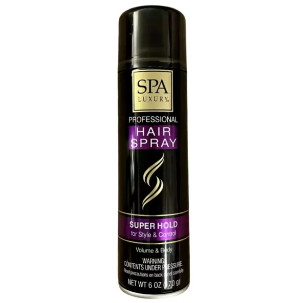 Spa Luxury Professional Hair Spray- Super Hold, 6oz | Hit-The-Stage Pharmacy