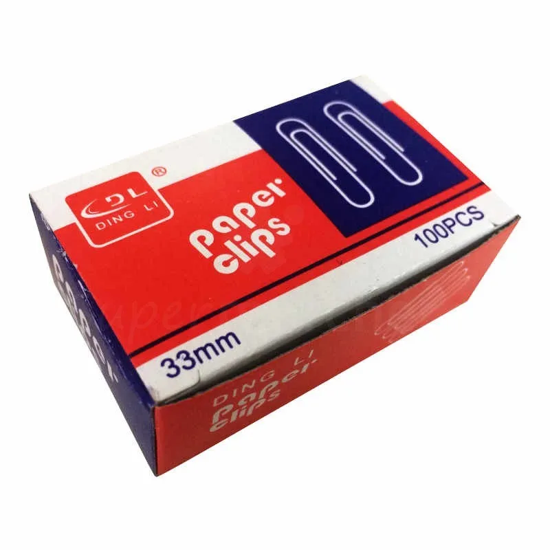 Boite de trombone 33mm 100 pcs | GX-IVOIRE SERVICE 