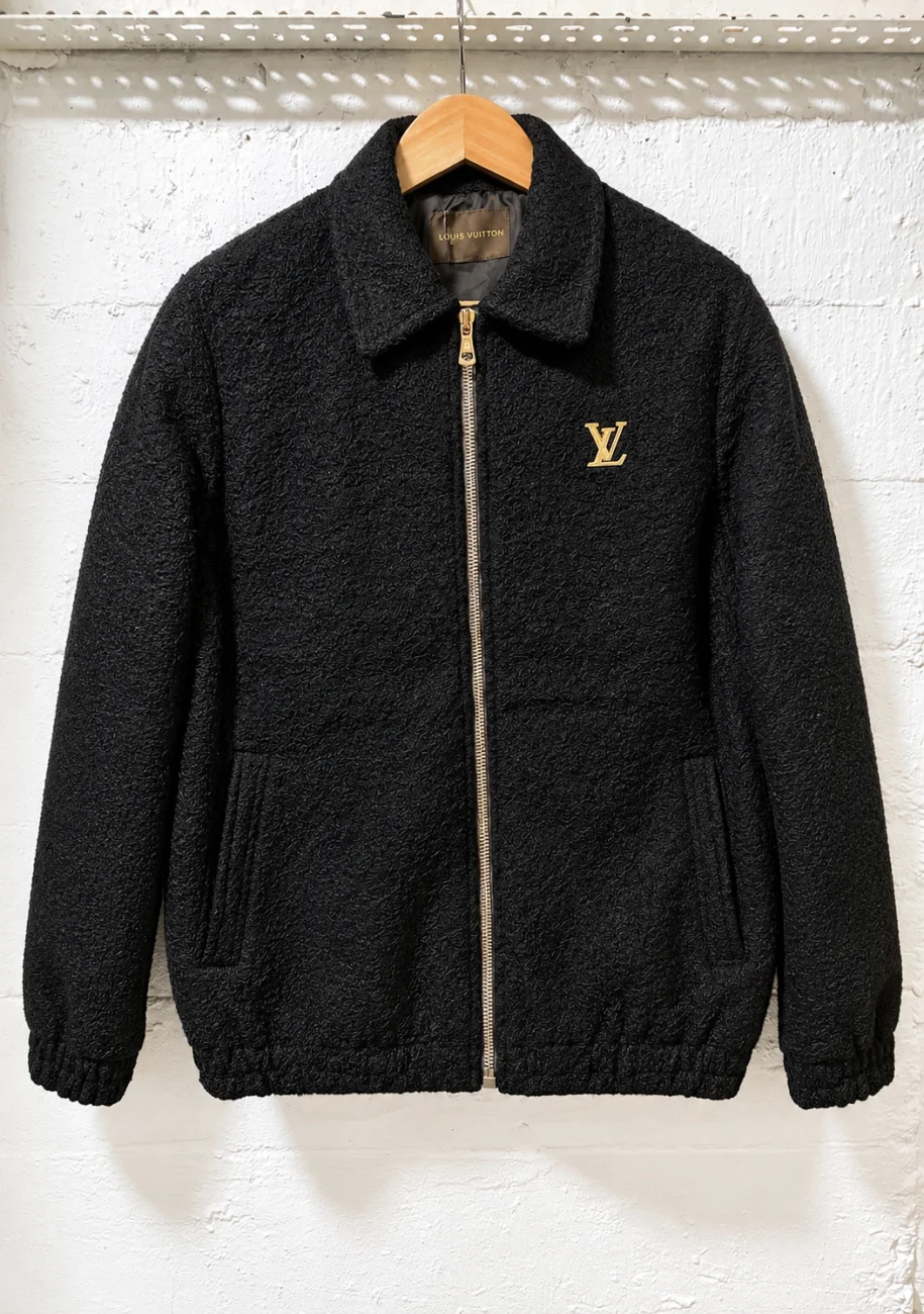 Louis Vuitton Fleece Jacket Black | 