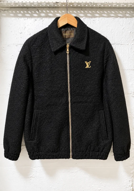 Louis Vuitton Fleece Jacket Black | 