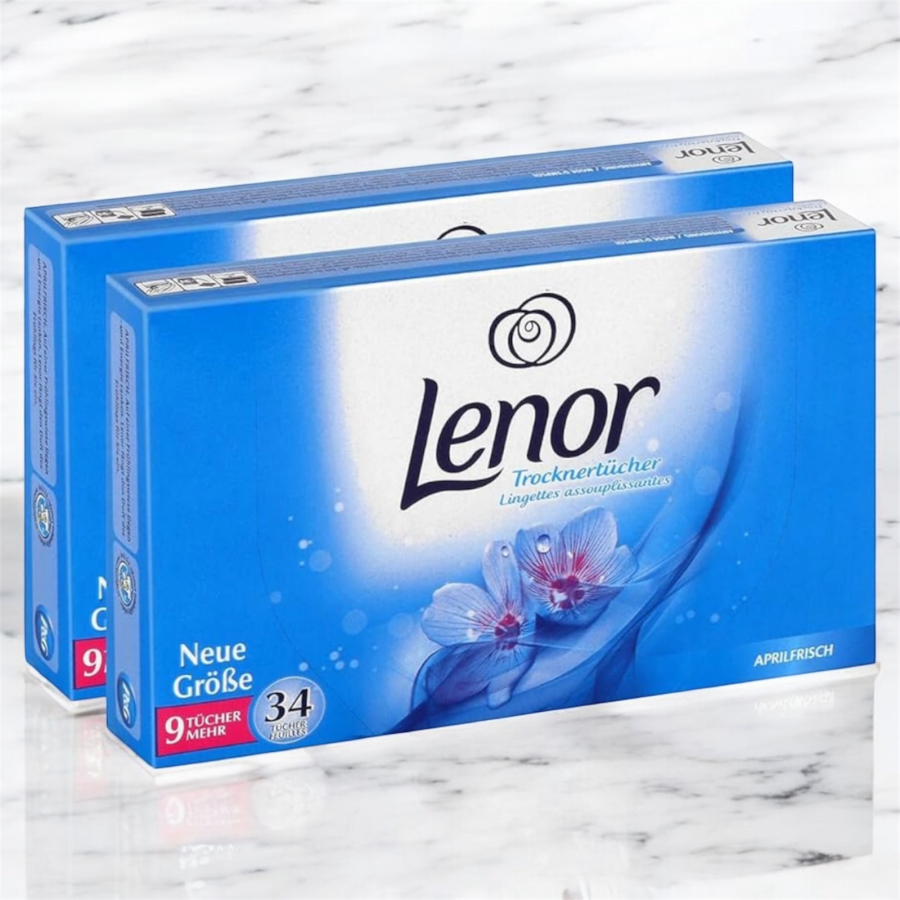 Lenor 34 lingettes Fraîcheur | Miniprix