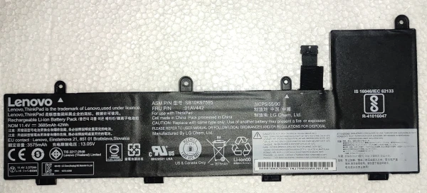 Baterías para Laptops Lenovo thinkpad  original. | romerovariedades 