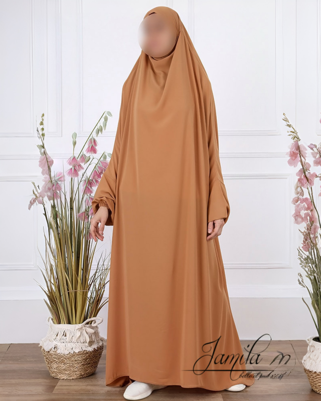 JILBAB 1 PIÈCE CAMEL - JAMILA  | AMCOSMETIK