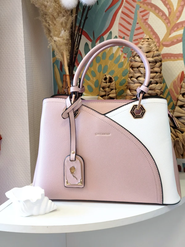Sac à main rose/blanc | Neyla