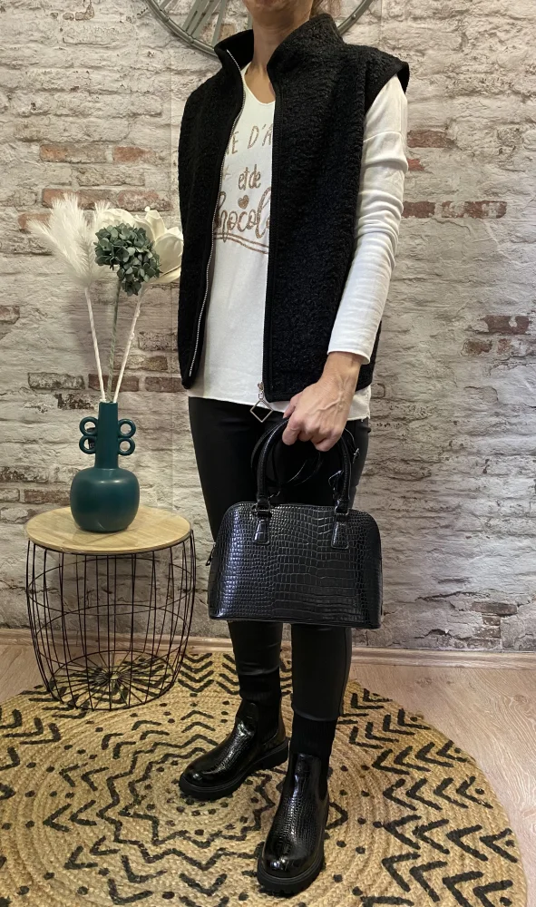 Gilet sans manche mouton | Jus de coco 