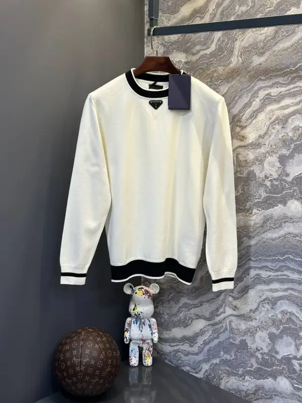 Prada Milano Pullover Logo White | MASSIMOLUXURYOUTLET