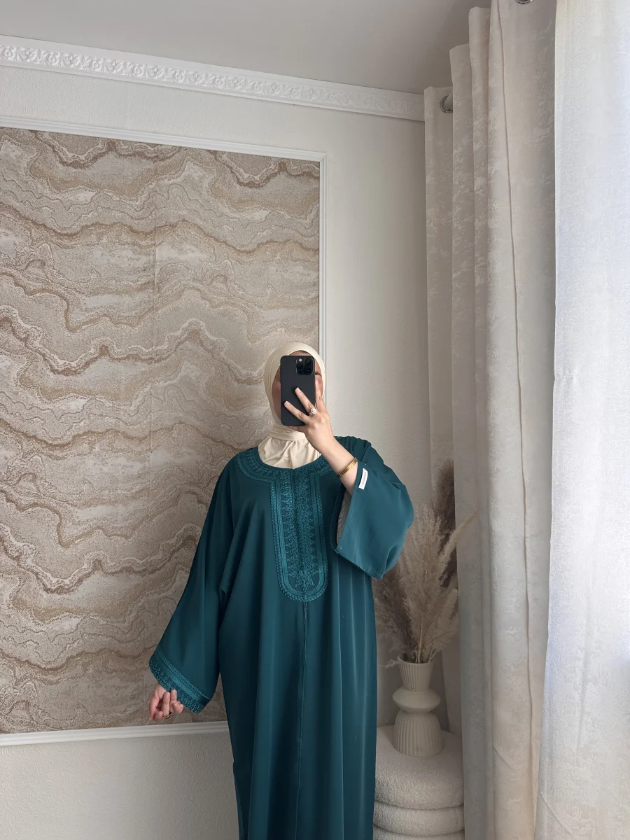 Gandoura ALYA (verde petróleo) | VELYA