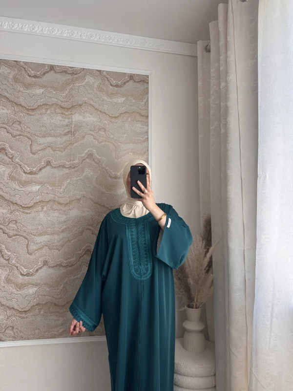Gandoura ALYA (verde petróleo) | VELYA