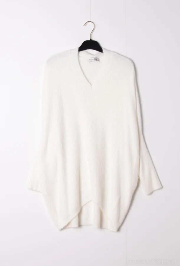 Pull tunique effet fourrure oversize  | Nuances by maison Lanoo 