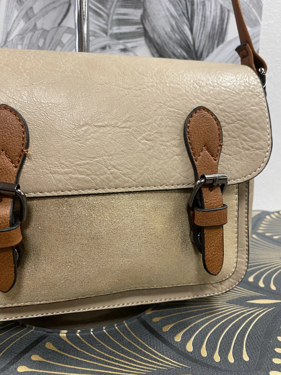 Sac nude et doré ou léopard | Jus de coco 