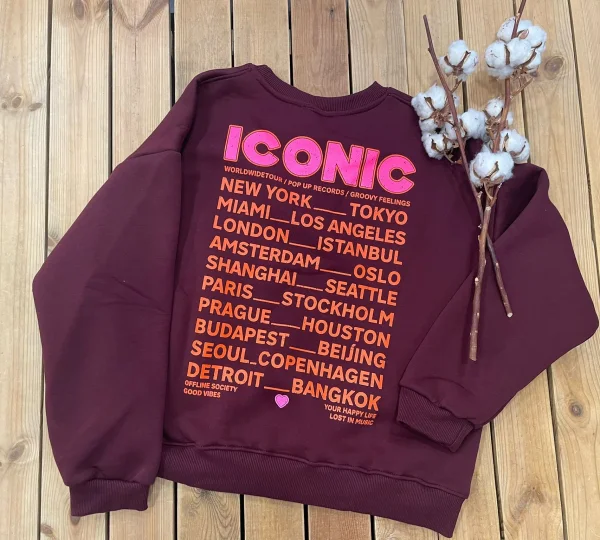 Sweat iconic bordeau  | Lena in Love 